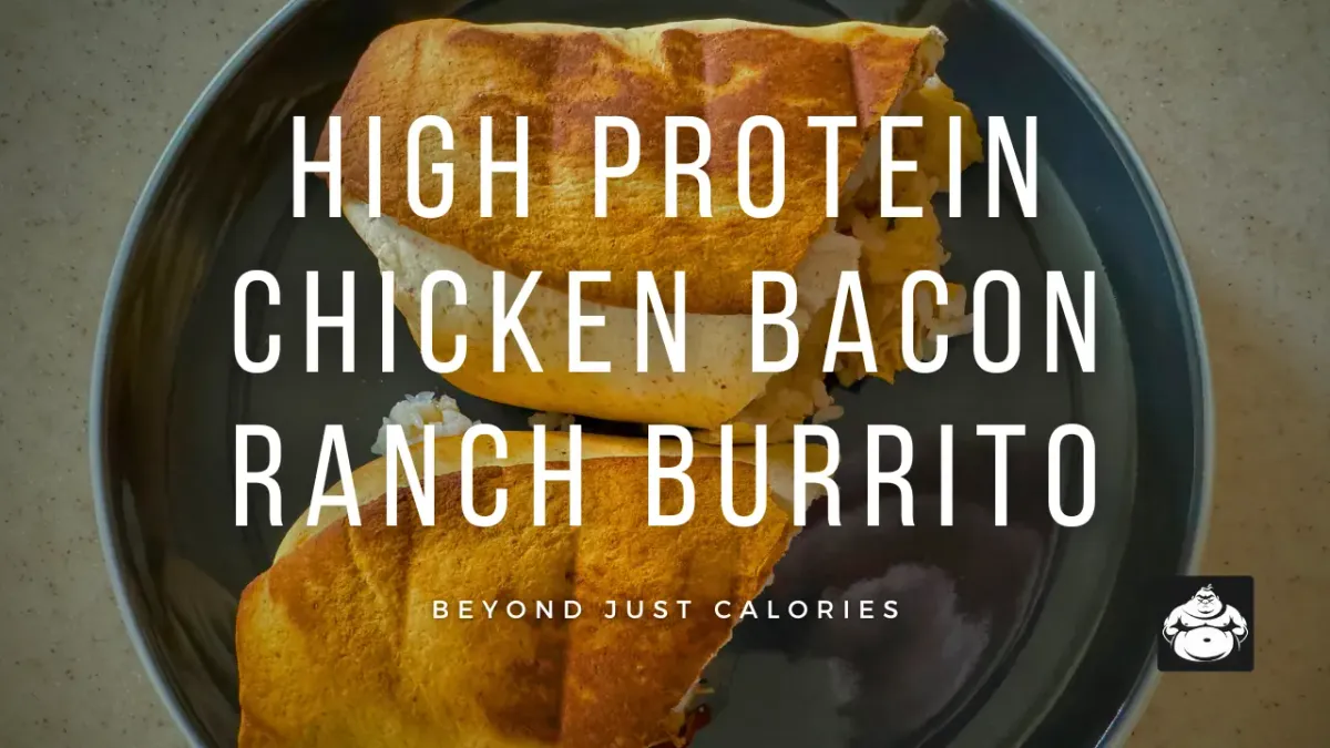 High Protein Chicken Bacon Ranch Burrito